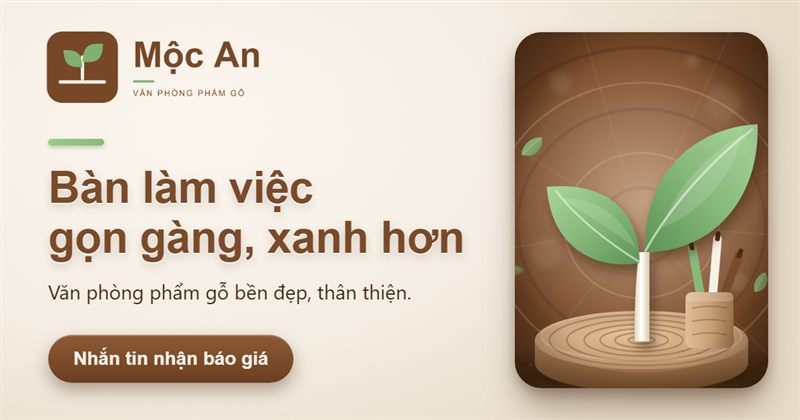 Ảnh quảng cáo Facebook thương hiệu Mộc An